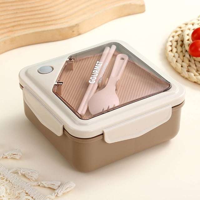 Canada Day Kcavykas Back to School Season,Plastic Lunch Box Microwave Heated And Separated Bento Box with Tableware Student office Worker Portable Lunch Box