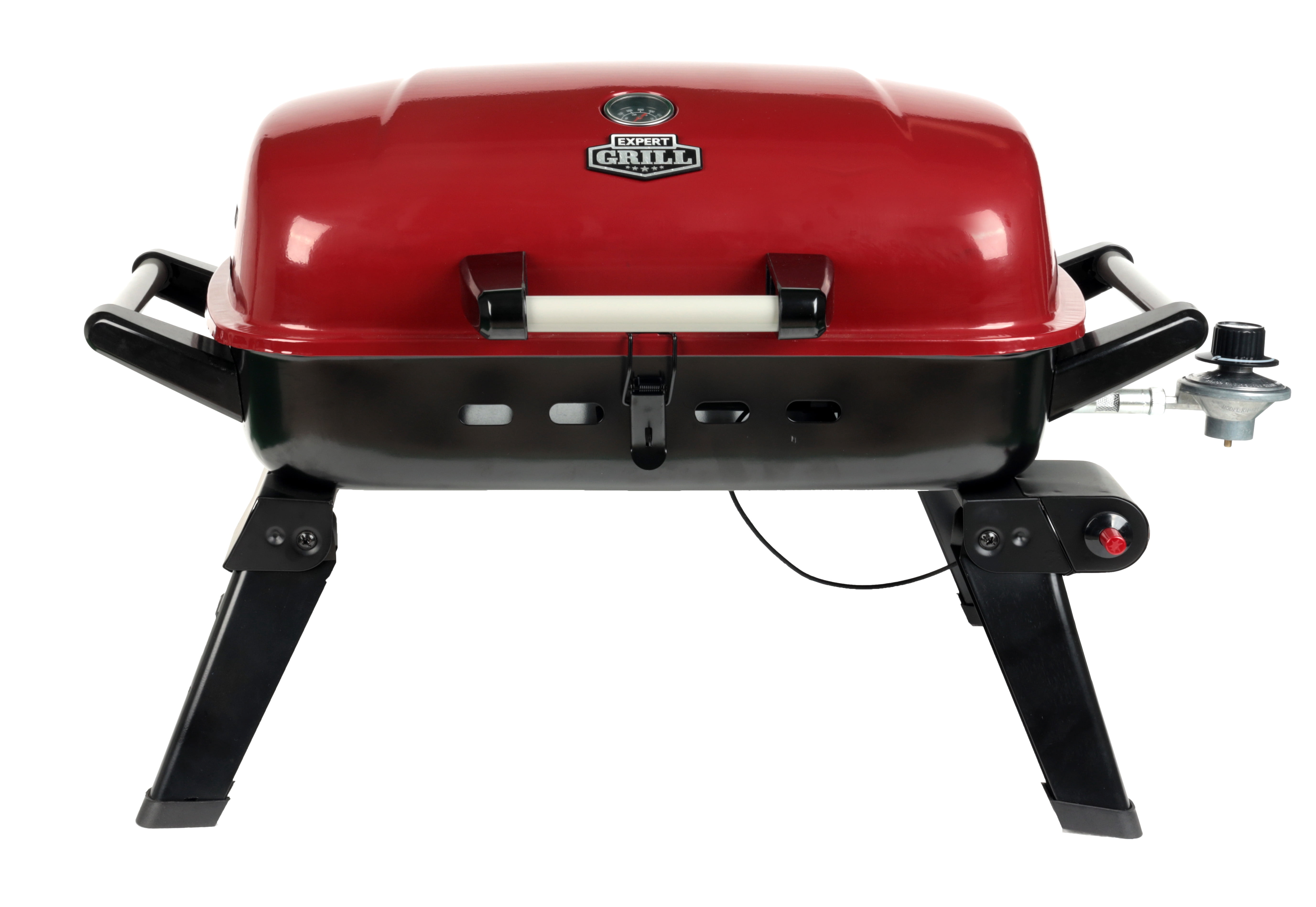 Expert Grill 20 Inch10,000 BTU Portable Table Top Propane Gas BBQ Grill, Red, GBT2126WRS-C