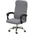 thumbnail image 1 of Office Chair Covers,Stretch Thick Computer Rotating Chair Cover with Zipper,for Office Desk Computer Chair Four Seasons(Gentleman Gray,M), 1 of 5