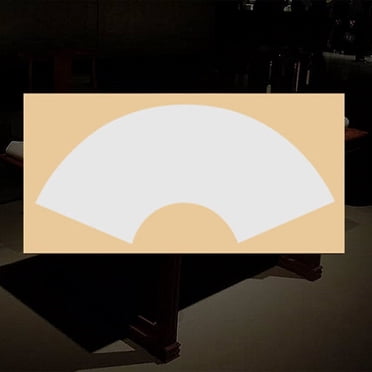 Zhuge 20pcs Calligraphy Writing Paper Chinese Rice Papers Fan Shaped Calligraphy Paper Printmaking Paper Chinese Rice Paper Sheets Craft Paper Sheets,Half cooked Xuan,26*13in,Fanshaped D