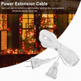 thumbnail image 3 of Bgsha Lumières d'Extension Câble Transparent Cordon d'Extension Fiche Cordon d'Extension Fiche d'Extension Invisible Accessoire de Lumière Rallonge Fil pour Noël Mariage Guirlande DEL Décoration, 3 of 9