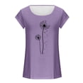 thumbnail image 4 of Womens Cap Sleeve Tops Summer Tank Top Casual Basic Tees Shirts Loose Blouses, 4 of 4