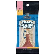 MPP Filled Rawhide Dog Bone Treats Crunchy Dental Chew Choose Ham and Cheese or PB&J (Ham & Cheese)