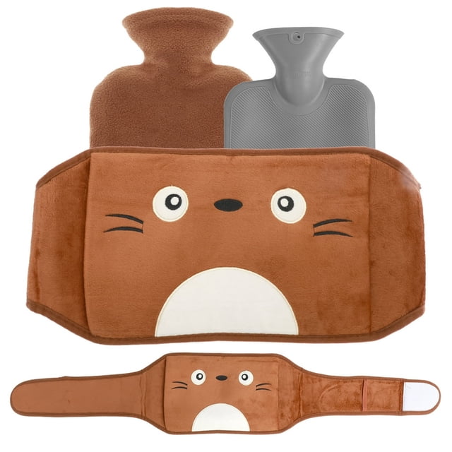 Hot Water Bottle 1L Hot Water Bag with Waist Cover Wearable - Hot Compress Pain Relief Heat Therapy Durable Hot Water Bag