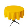 thumbnail image 2 of LA Linen TCpop58R-YellowDrkP47 Nappe Popeline en Polyester Jaune Foncé - 58 Po Ronde, 2 of 4