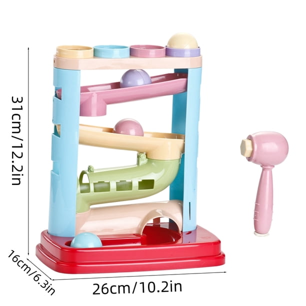 Eventerde Balle Jouet Tour en Rampe à Balle tourbillonnante, Jouets Mignons Balle pour Les Tout-Petits, Spiral Tower Circuit à Billes pour Bébé, Tour Balle, Jouet d'activité éducative pour bébés