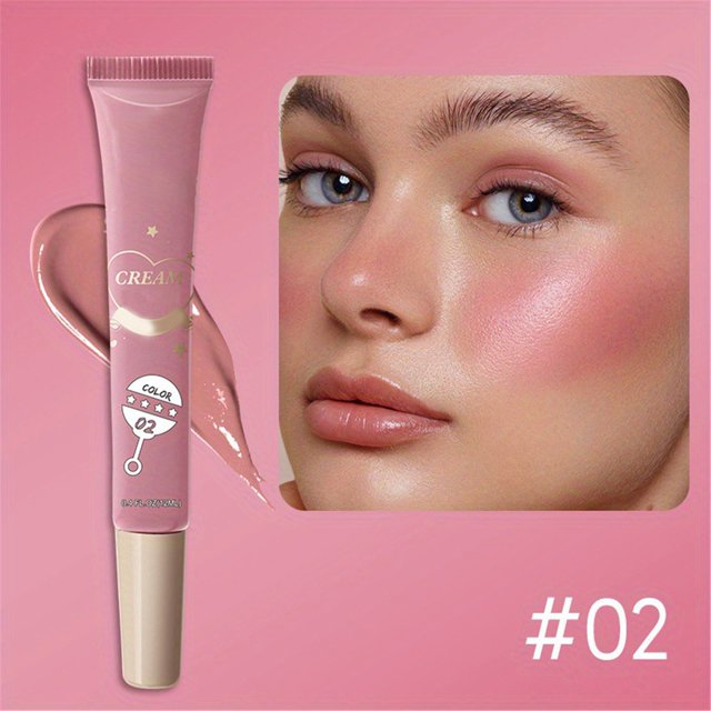 4 Color Liquid Powder Blusher Eye Shadow Lip And Cheek Purpose Facial Natural Fine Flash Highlight 12Ml, Makeup White Blusher