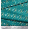 thumbnail image 2 of Soimoi Green Velvet Fabric Heart Leaves Printed Fabric 1 Yard 58 Inch Wide, 2 of 3