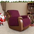 thumbnail image 2 of CHOK 2024 Housse Réversible Résistante à l'Eau pour Fauteuil Inclinable avec Sangles Élastiques Gris/gris Pâle, 2 of 7