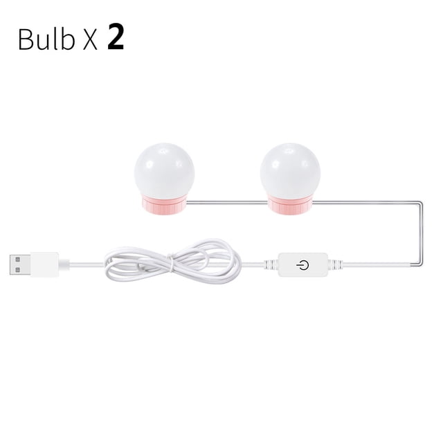 LED Makeup Mirror Light Bulb Lights Stepless Dimmable Wall Lamp 6 10 14Bulbs Kit for Dressing Table ,Widely Use