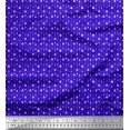 thumbnail image 1 of Soimoi Blue polyester Crepe Fabric Line & Circle Geometric Decor Fabric Printed Yard 42 Inch Wide, 1 of 3