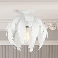 thumbnail image 2 of Livex Acanthus 46231-60 Antique White 1-Light 12.63" Semi Flush Ceiling Light, 2 of 2