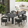 thumbnail image 1 of Modway Nautica 7 Table Set Dining Patio Furniture, Charcoal, 1 of 5