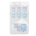 thumbnail image 2 of False Toe Nails, Exquisite Nail Art False Toe Nails ABS  For Mothers For Weddings J68,J74,J76,J77,J78, 2 of 8