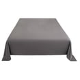 thumbnail image 2 of TOUMENY Solid Color Bed Sheets, Ultra Soft Washable Polyester Fabric, Fitted Sheet for Queen Size Mattress 180x230cm, 2 of 6