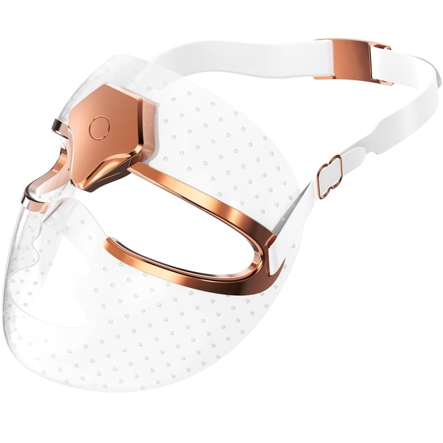Ultra-lightweight Red light Therapy Mask for Face, LED Face Mask Light Therapy, Red Light for Wrinkles Blue Light for Acne,Timing 10-minute