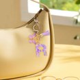 thumbnail image 3 of TopLLC Tools&Home Improvement Initial Letter Keychains For Women Tassel Purple Cute Car Keychain For Wallet Backpack Bag A chopper, 3 of 4
