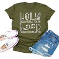 thumbnail image 1 of YourTops Assez Saint pour Prier pour Toi T-Shirt Graphique (US TG, 1-Vert Armée), 1 of 2