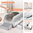 thumbnail image 3 of VEVOR 6 in Deep Cat Litter Box Odor-Free Litter Box with Filtering Foot Board, 3 of 9