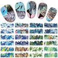 thumbnail image 1 of EGNMCR Nail Stickers Nail Watermark Sticker Gold Watercolor FlowerColor Nail Sticker 1PC Nail art, 1 of 2