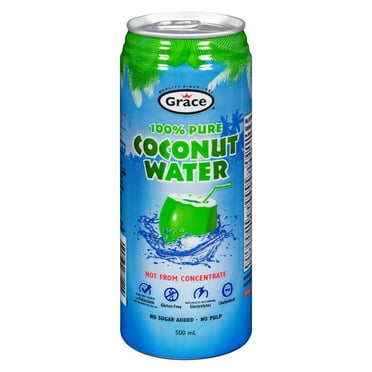 Grace 100% Pure Coconut Water, 500 ml Can