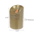 thumbnail image 4 of Led Sparkling Wax Candle (Gold) - Set of 2, 4 of 4