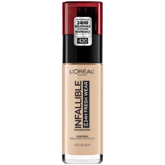 L'Oreal Paris Fond de Teint Infallible Fresh Wear, Formule Liquide Longue Tenue, 30ml