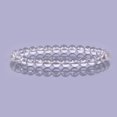 thumbnail image 2 of Bracelet Extensible en Perles Rondes de 6 mm en Quartz Naturel Clair, Pierre Précieuse, 6,5 Pouces, 2 of 3