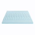 thumbnail image 5 of Mellow 3 Inch 5-Zone Memory Foam Mattress Topper Cooling Gel Infusion Twin Blue, 5 of 5
