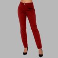 thumbnail image 2 of Dealovy Dress Pants Women Work Skinny Straight-Leg Trousers Solid Color Mid Rise Office Ankle Length Trousers, 2 of 5