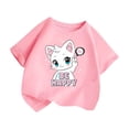thumbnail image 3 of MEZZALL T-Shirts Graphiques Mignons pour Filles, Col Rond, Manches Courtes, T-Shirt Décontracté d'Été, Coupe Décontractée, pour Bébé et Tout-Petit, 3 of 5