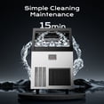 thumbnail image 4 of Coolake 200lbs/24H Commercial Ice Maker Machine with 50lbs Ice Storage,  Stainless Steel Under Counter ice Machine, Air Cooled, 115v, 4 of 7