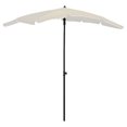 thumbnail image 1 of vidaXL Parasol de Jardin avec Mât 200x130 cm Sable, 1 of 4