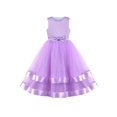 thumbnail image 1 of Girls Dress Sleeveless Purple Princess Prom Gown Wedding Party Bridesmaid 8 Years, 1 of 7