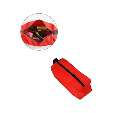 1PC Red Small Repair TooI Bag, Hand Tool Small Tool Storage Bag,Oxford Cloth Material Hardware Tool Bag,Multifunctional Tool Bag Case, Storage Organizer Holder Case, Hardware Small Screws Tools Organi