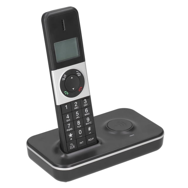 Téléphone Fixe, Téléphone Numérique Sans Fil Téléphone d'Affaires, Fonction Durable de Recomposition du Clavier avec Verrou pour Appels Réglable