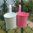 thumbnail image 4 of MesaSe Space-saving Flower Bucket with Hook Iron Detachable Hanging Plant Holder for Railing, 4 of 9