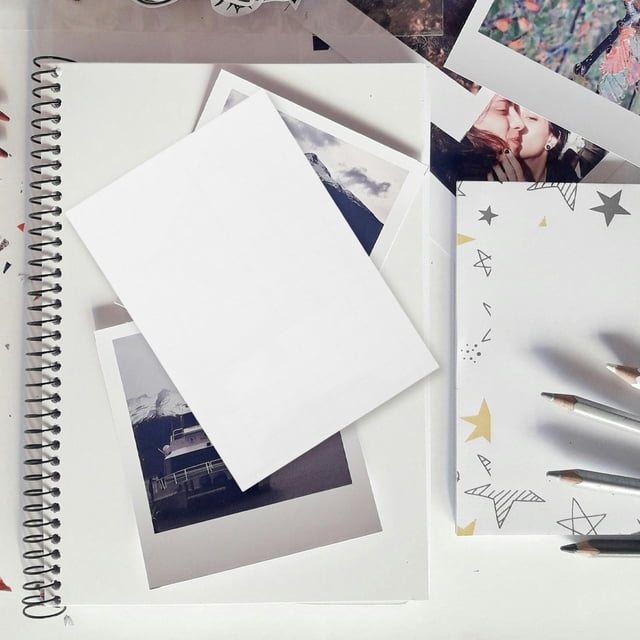 OULII 100Pcs Clear Laminating Sheets Self Adhesive White Plastic Film for Document Preservation