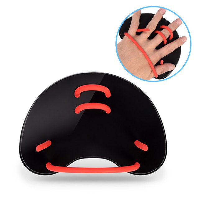 Swimming Hand Paddles Fins Adjustable Swim Training Hand Paddles for Adults/Children