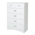 thumbnail image 2 of Commode 5 tiroirs pour Enfants, fini Blanc solide, collection Tiara de Meubles South Shore, 2 of 10