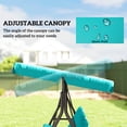 thumbnail image 4 of Outsunny 3-Seat Patio Swing Chair with Adjustable Canopy Teal, 4 of 10