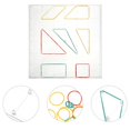 thumbnail image 4 of MesaSe Translucent Geoboards with Rubber Bands (3 Sets) - Math Manipulative Toys, 4 of 7