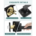 thumbnail image 4 of Poignées de Porte Mate Intérieures Carrées Leviers de Porte Intimité Mate Poignée de Porte Sans Clé Intérieure Levier Droit Moderne pour Chambre et Chambre Réversible pour Côté Droit/gauche, 4 of 8