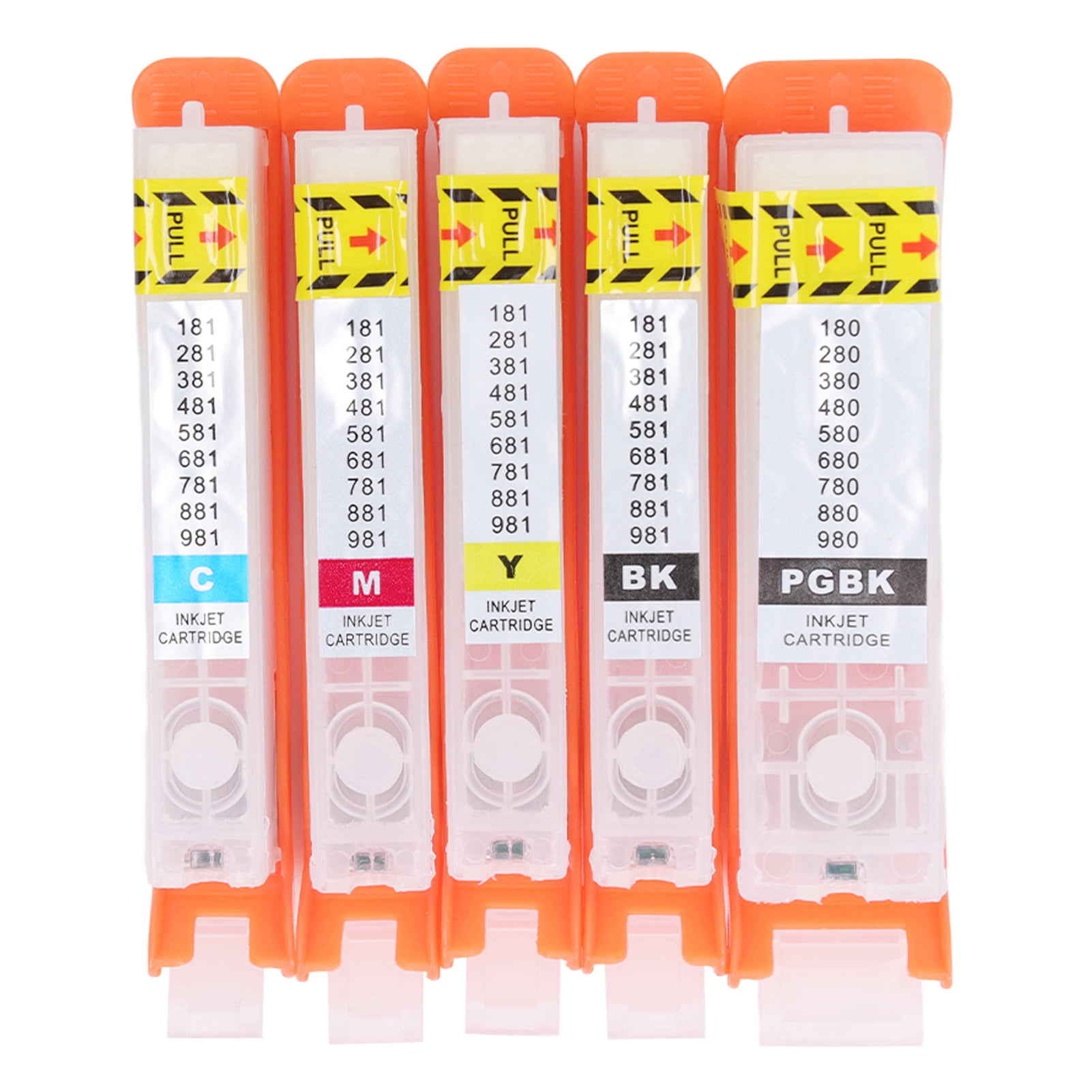 Cartouche d'Encre, 5 Pcs Cartouche d'Encre PGBK Réutilisable pour Imprimante Cartouche d'Impression Optimisée pour l'Excellence