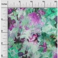 thumbnail image 2 of oneOone Cotton Silk Turquoise Green Fabric Abstract Floral Craft Projects Decor Fabric Printed By The Yard 42 Inch Wide, 2 of 4