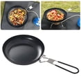 thumbnail image 3 of Camping Backpacking Cookware Non Slip Frying Pan Lightweight Foldable Handle 9'', 3 of 8