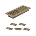 thumbnail image 1 of VEVOR Floor Registers 4 x 10 Inch 6-Pack Iron Floor Vents for HVAC Vent Grilles Brown, 1 of 9