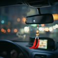 thumbnail image 4 of TopLLC Car Pendant With Sand Auspicious Clouds Rearview Mirror Tassel Pendant Plastics trailer, 4 of 6