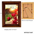 thumbnail image 3 of Decorebay Home Solid Wood Single Photo Display Picture Frames - Black Brown, 3 of 3