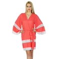 thumbnail image 1 of Bimba Robe Courte en Satin pour Femme pour la Préparation, Kimono de Demoiselle d'Honneur, Cache-Maillot à Manches, 1 of 6